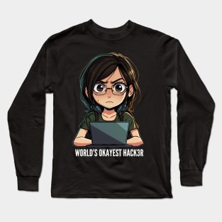 World's Okayest Hacker v4 Long Sleeve T-Shirt